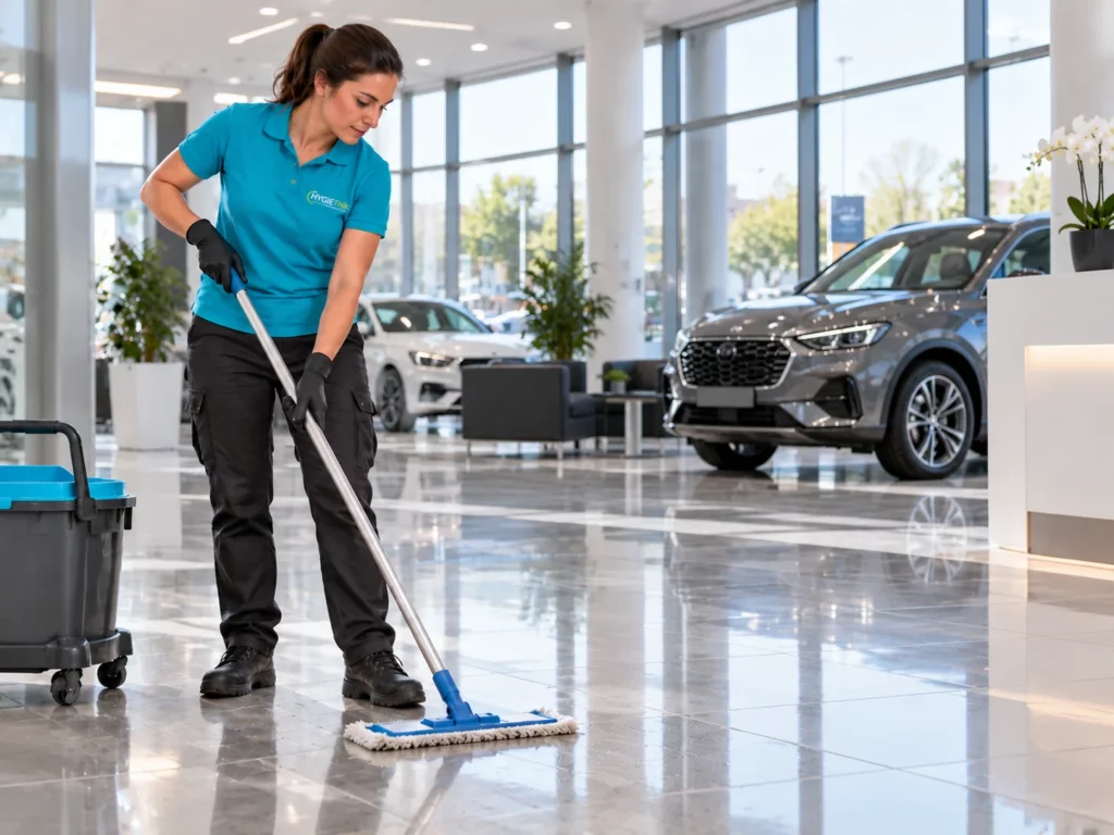 Remise en état d’un showroom automobile à Saverne par HYGIEThik